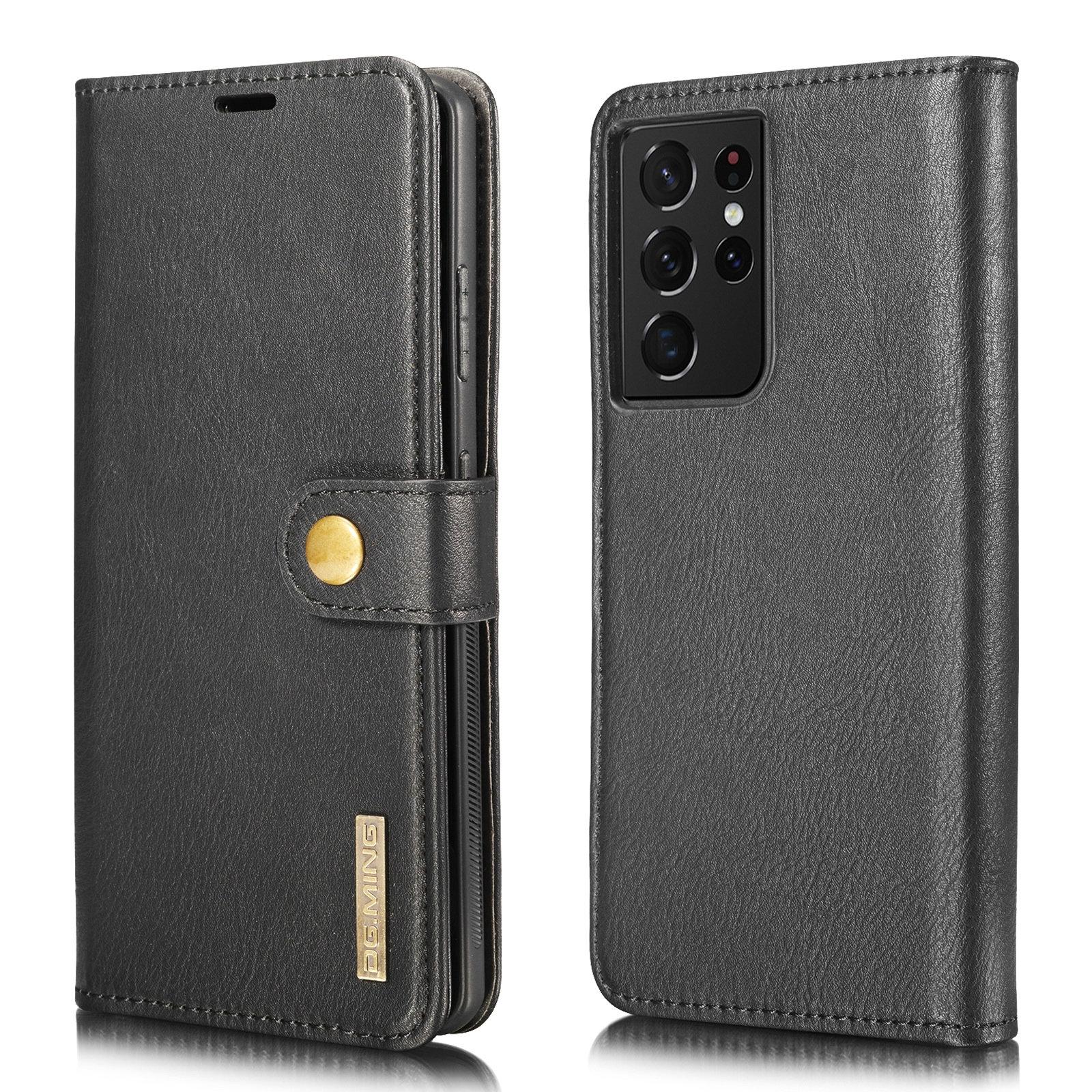 Samsung Galaxy S21 Ultra Plånboksfodral med avtagbart skal, svart