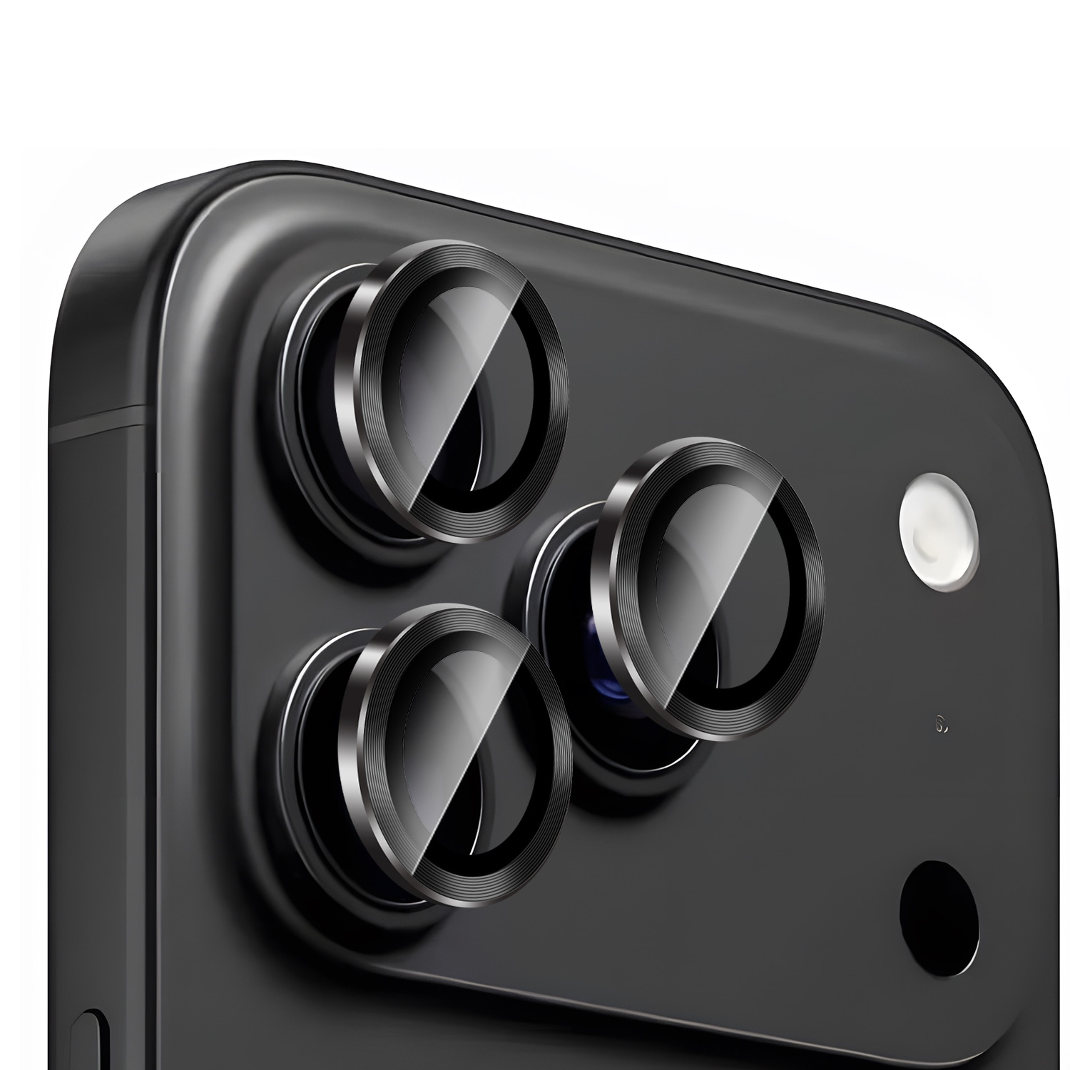 Linsskydd Metall iPhone 17 Pro Max, Svart