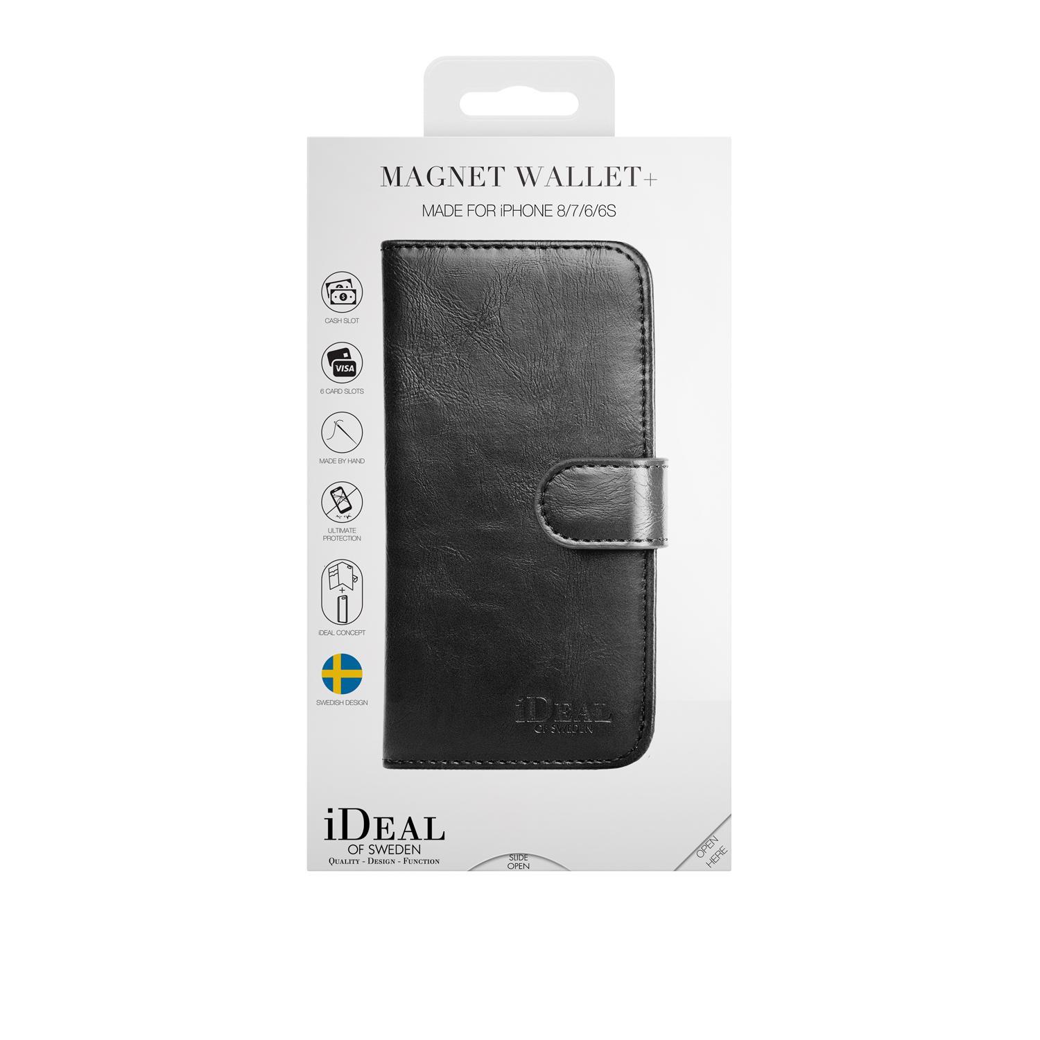 iPhone SE (2022) Plånboksfodral Magnet Wallet+, svart