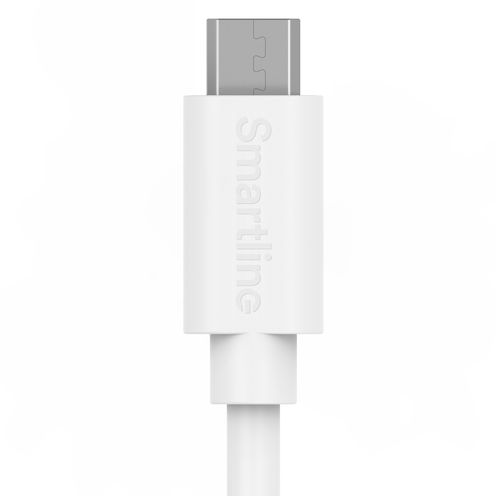 Laddningskabel 1m MicroUSB, vit