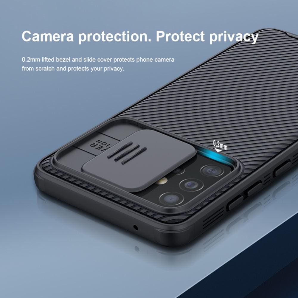 Samsung Galaxy A52 5G Skal med kameraskydd - CamShield, Svart