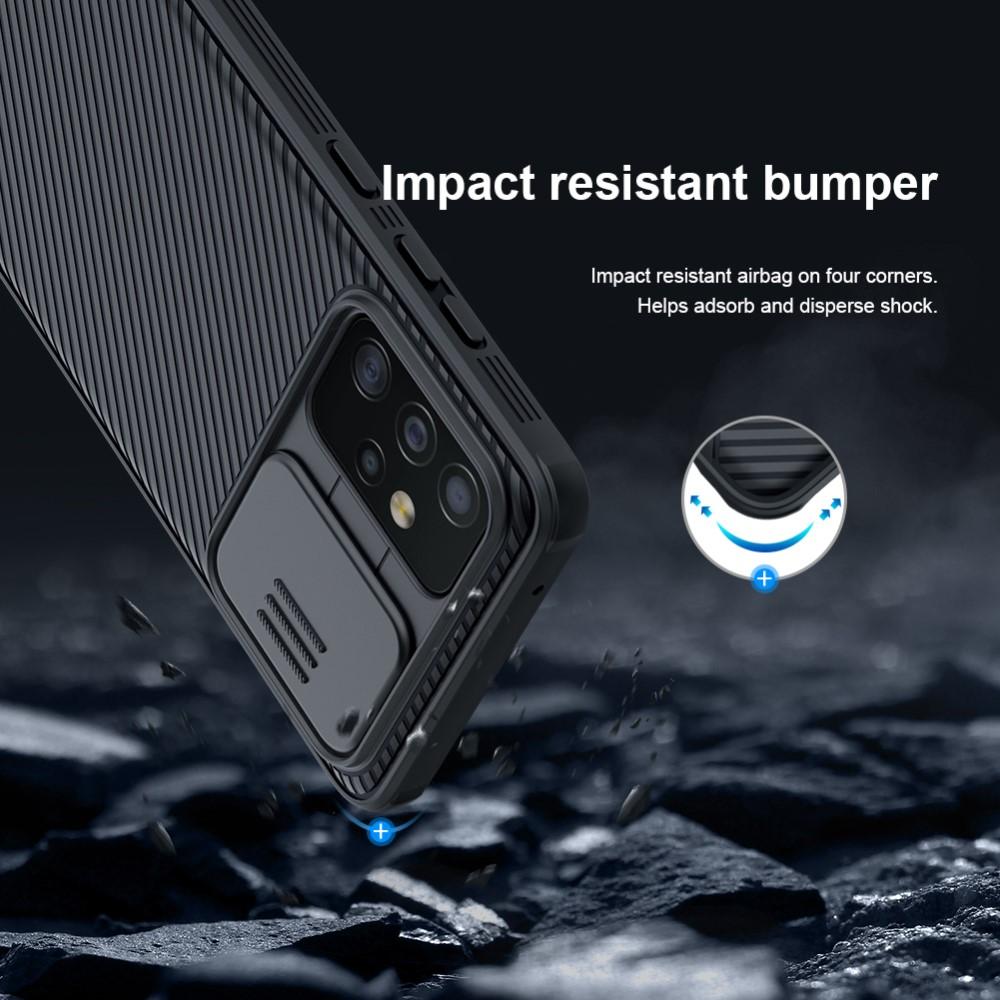 Galaxy A52/A52s Skal med kameraskydd - CamShield, svart