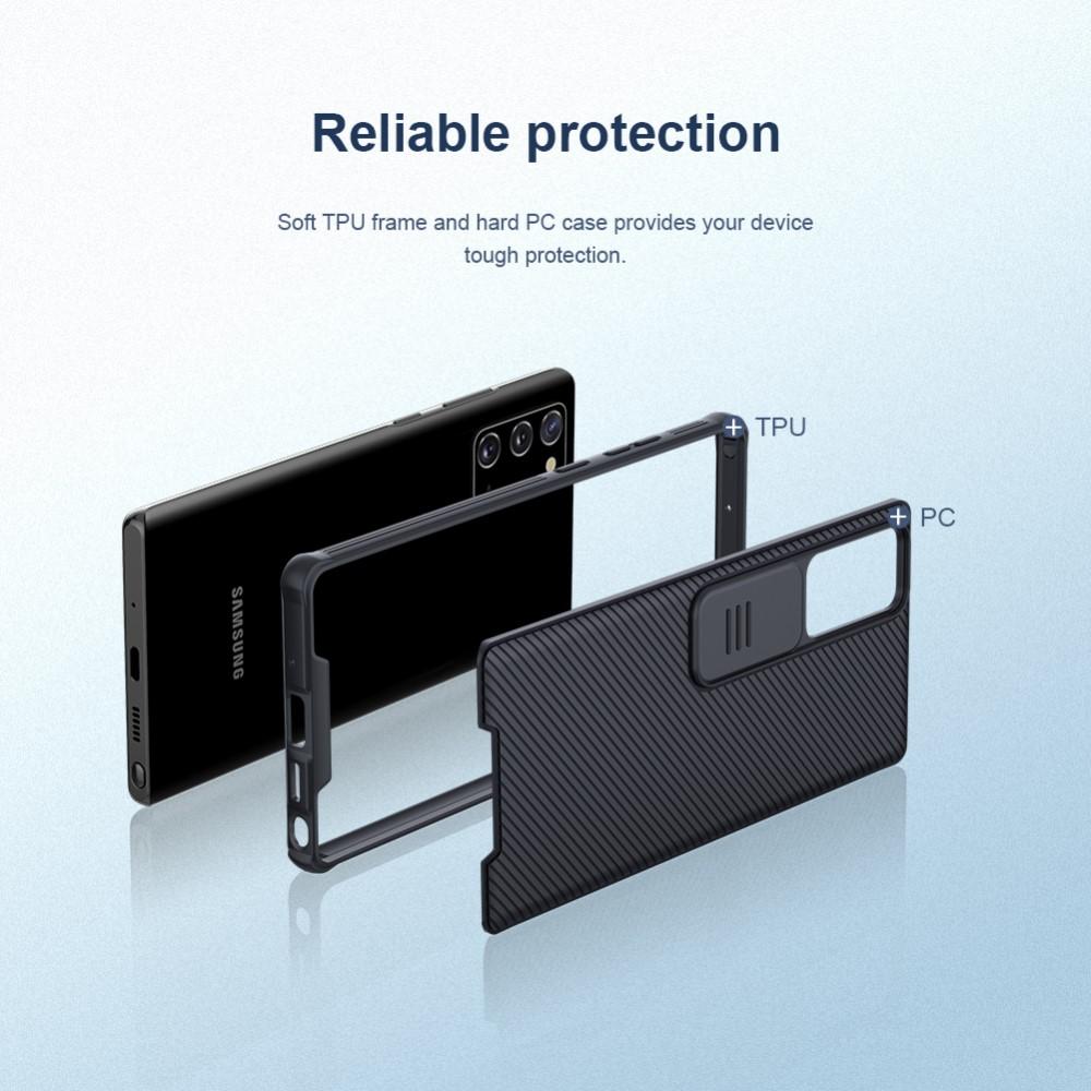 Galaxy Note 20 Skal med kameraskydd - CamShield, svart