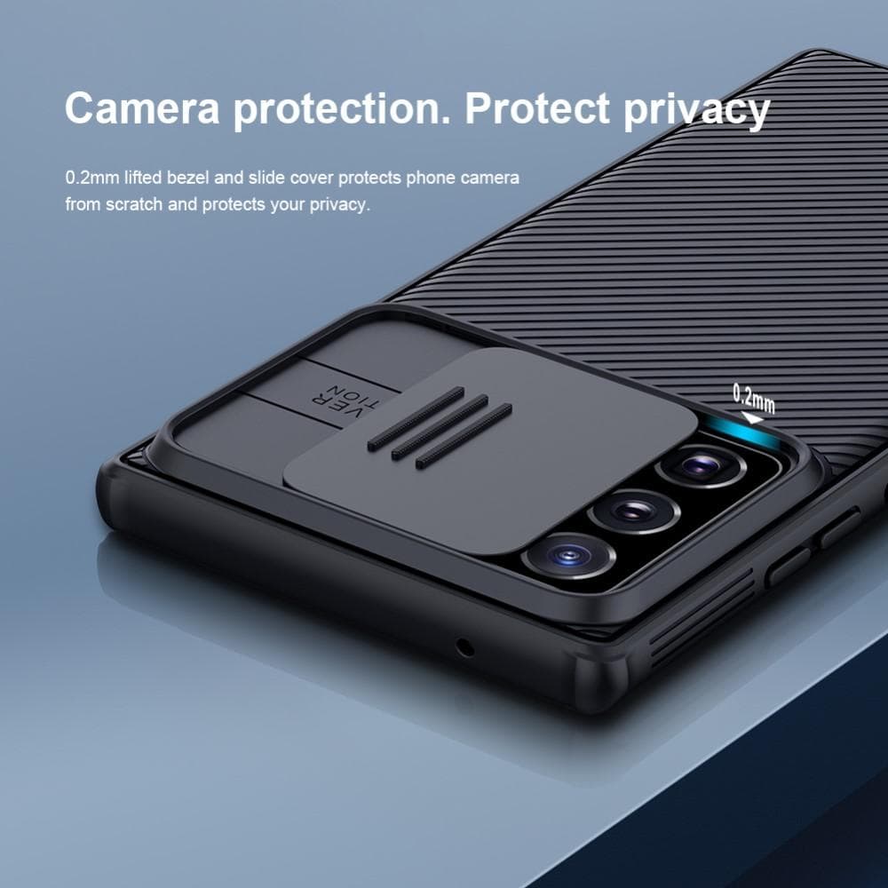 Samsung Galaxy Note 20 Ultra Skal med kameraskydd - CamShield, Svart