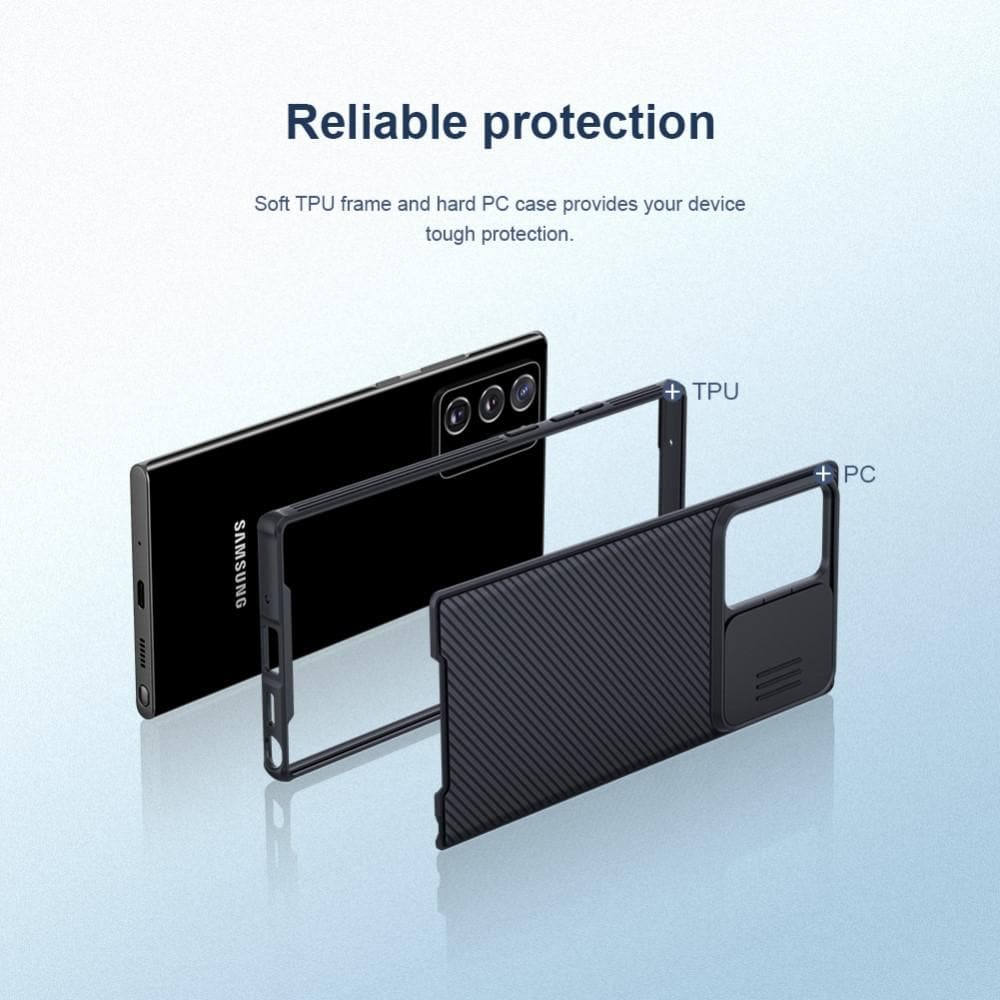 Samsung Galaxy Note 20 Ultra Skal med kameraskydd - CamShield, Svart