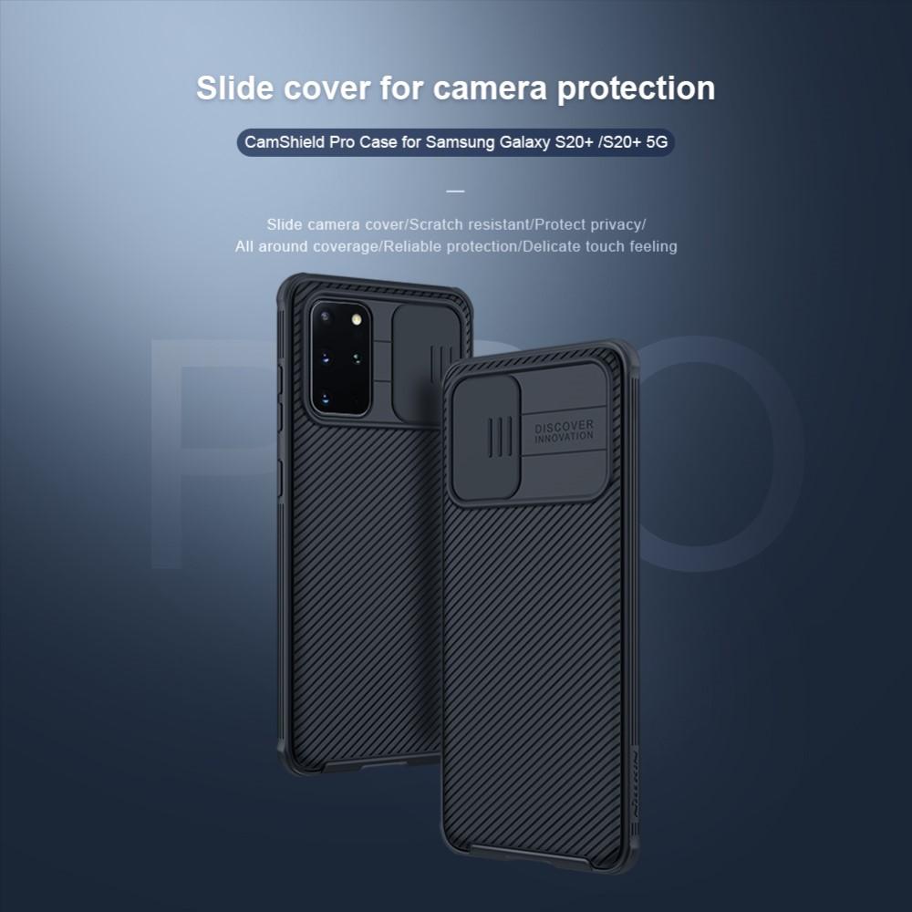 Galaxy S20 Plus Skal med kameraskydd - CamShield, svart