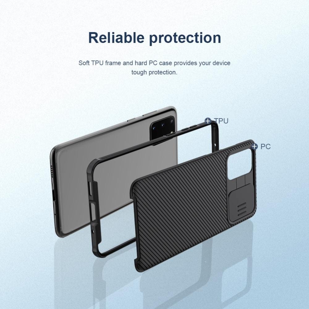Samsung Galaxy S20 Plus Skal med kameraskydd - CamShield, Svart