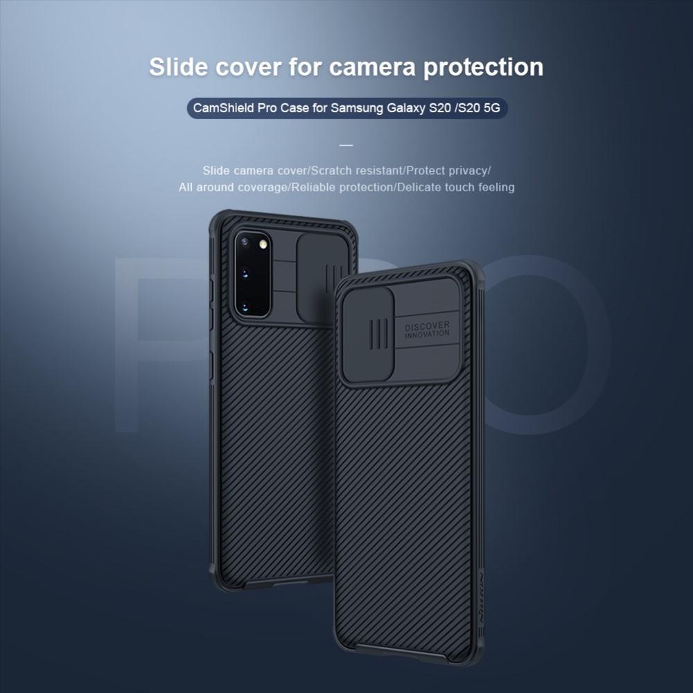 Samsung Galaxy S20 Skal med kameraskydd - CamShield, Svart