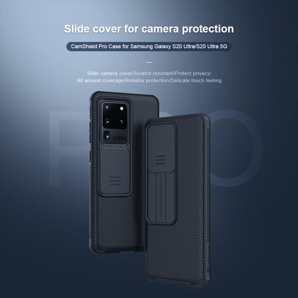 Galaxy S20 Ultra Skal med kameraskydd - CamShield, svart