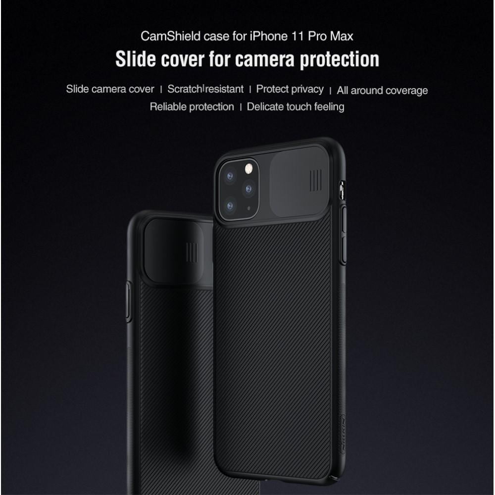 iPhone 11 Pro Max Skal med kameraskydd - CamShield, Svart
