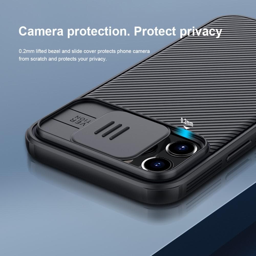 iPhone 12 Pro Max Skal med kameraskydd - CamShield, Blå