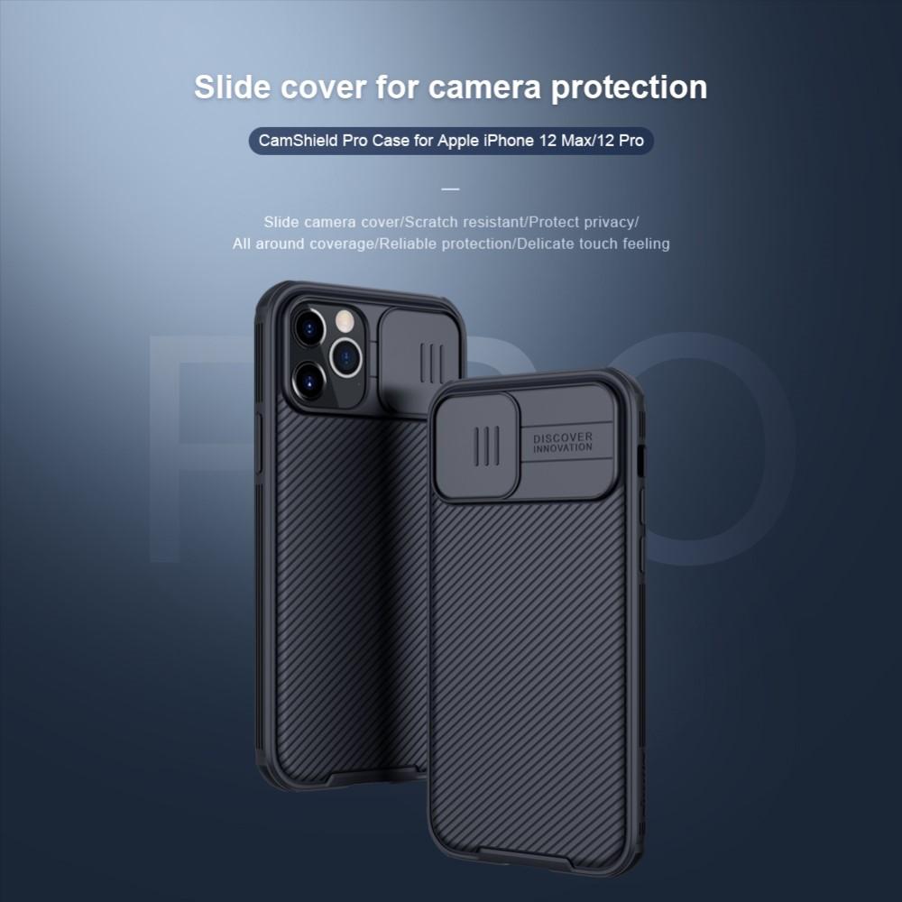 iPhone 12 Pro Max Skal med kameraskydd - CamShield, Svart