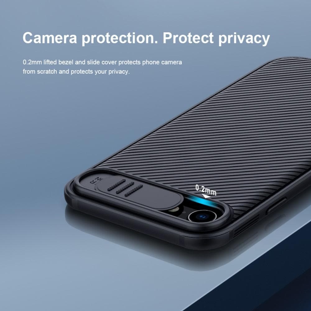 iPhone SE 2022 Skal med kameraskydd - CamShield, Svart