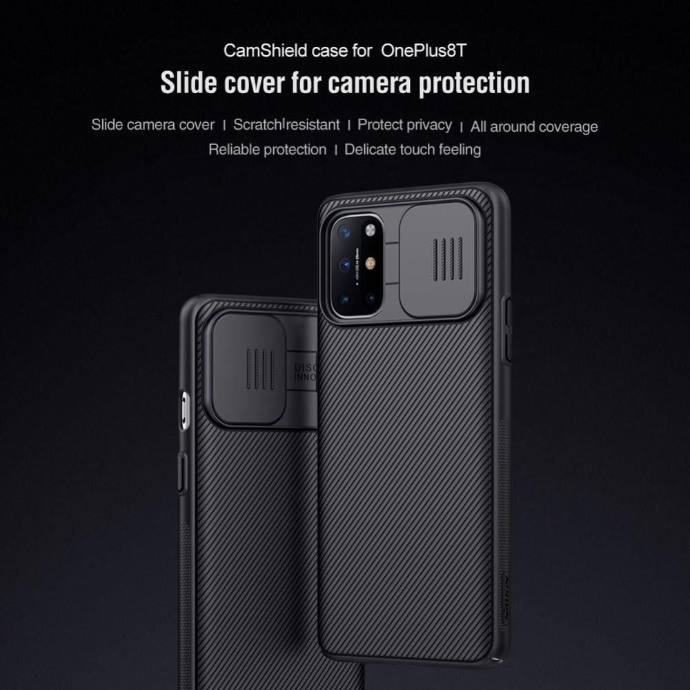  OnePlus 8T Skal med kameraskydd - CamShield, Svart