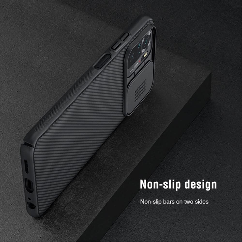 Xiaomi Redmi Note 10/Redmi Note 10S Skal med kameraskydd - CamShield, Svart