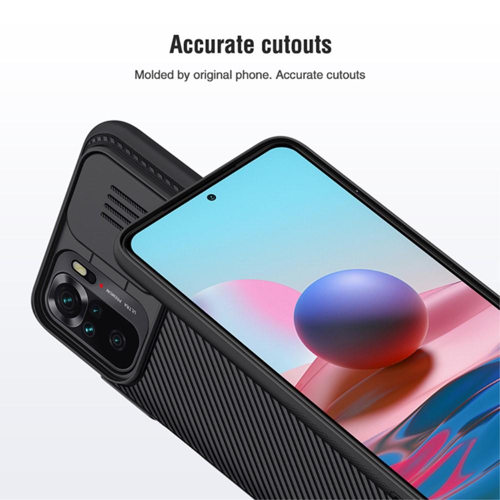 Xiaomi Redmi Note 10/Redmi Note 10S Skal med kameraskydd - CamShield, Svart