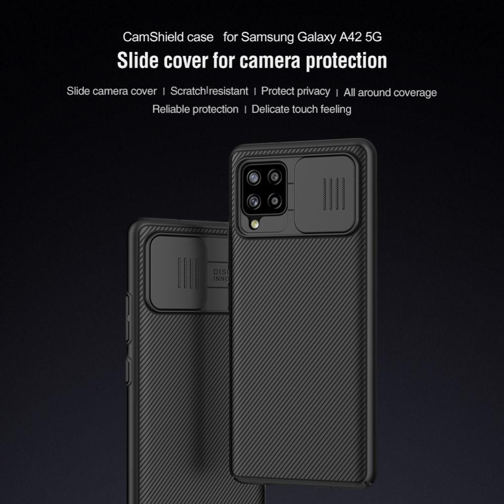 Samsung Galaxy A42 Skal med kameraskydd - CamShield, Svart