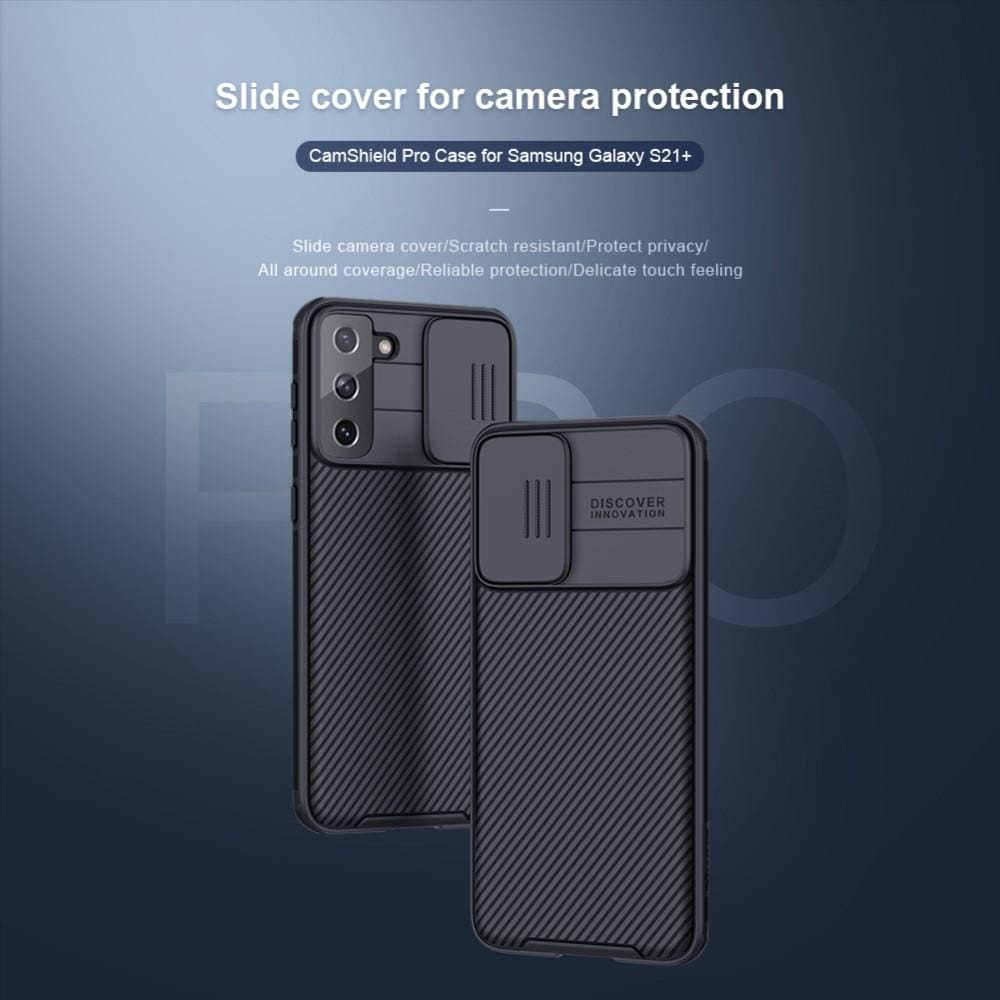 Samsung Galaxy S21 Plus Skal med kameraskydd - CamShield, Svart