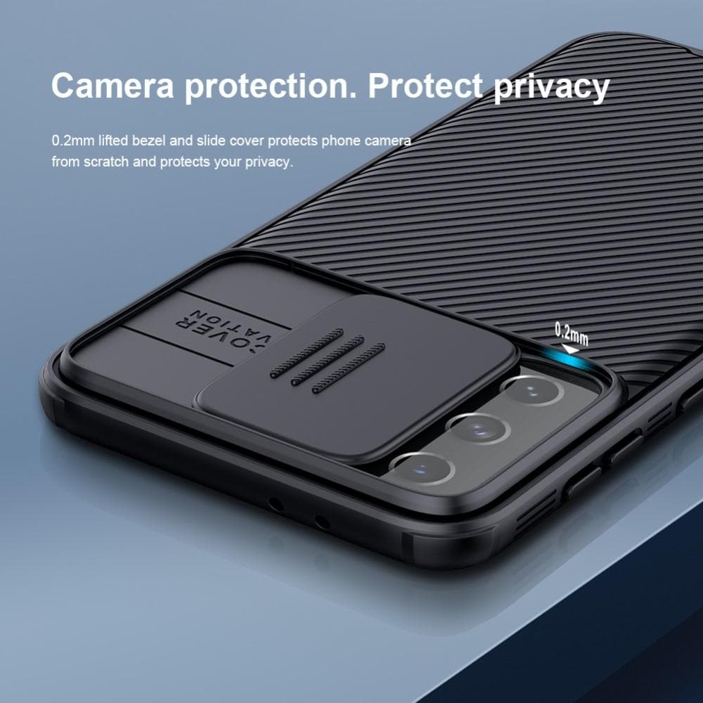 Samsung Galaxy S21 Plus Skal med kameraskydd - CamShield, Svart