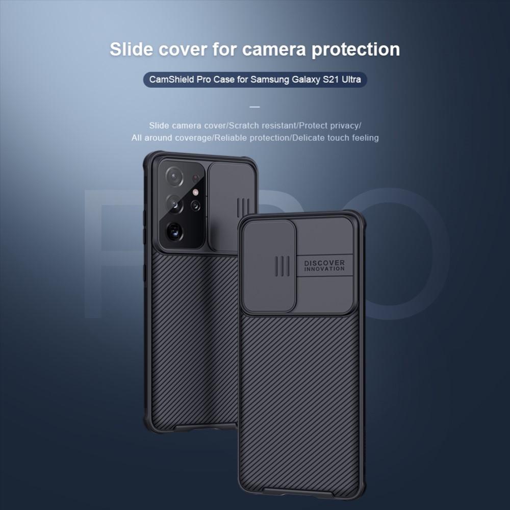 Samsung Galaxy S21 Ultra Skal med kameraskydd - CamShield, svart