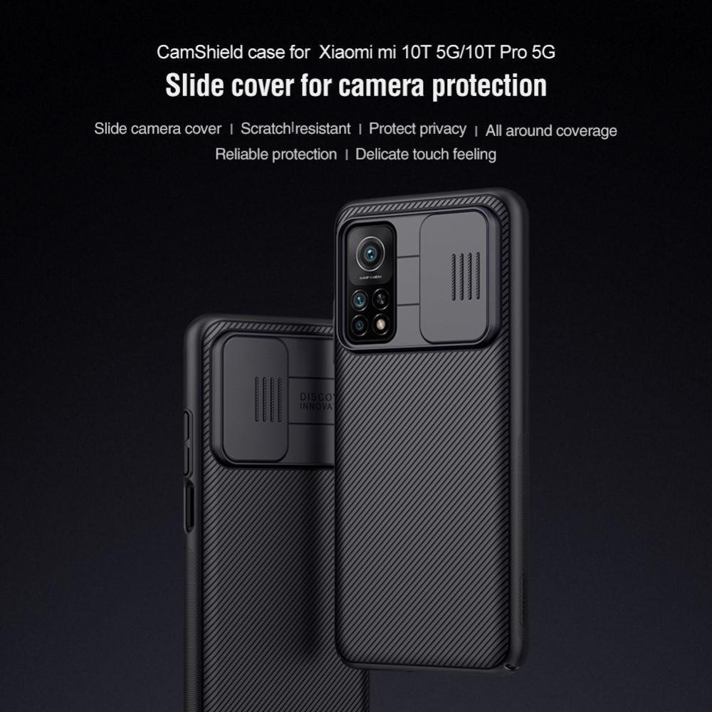 Xiaomi Mi 10T/10T Pro Skal med kameraskydd - CamShield, Svart