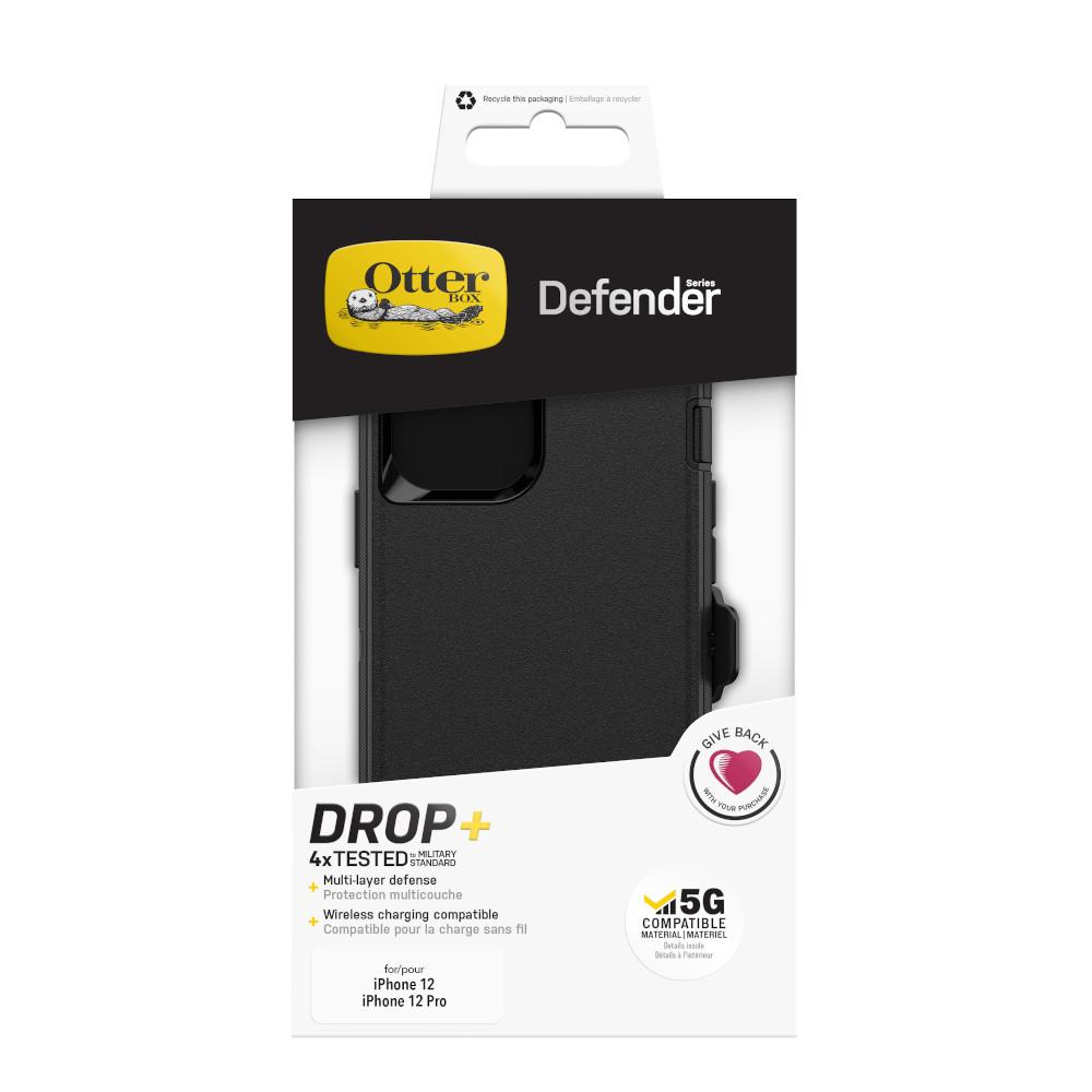 iPhone 12/iPhone 12 Pro Defender - Robust mobilskal med hög skyddsfaktor, Svart