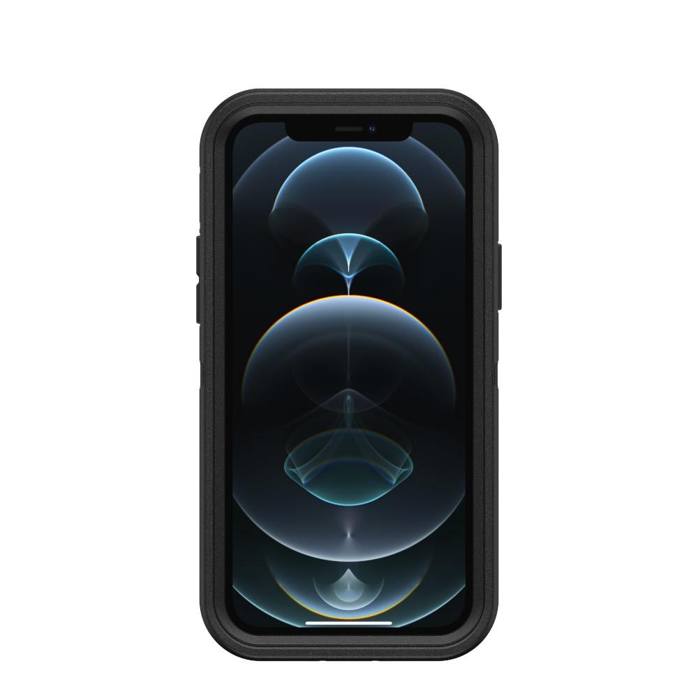 iPhone 12/12 Pro Defender - Robust mobilskal med hög skyddsfaktor, svart