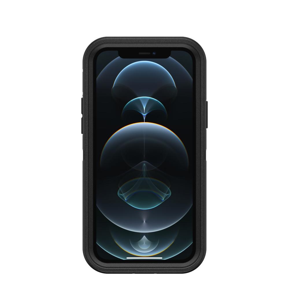 iPhone 12/iPhone 12 Pro Defender - Robust mobilskal med hög skyddsfaktor, Svart