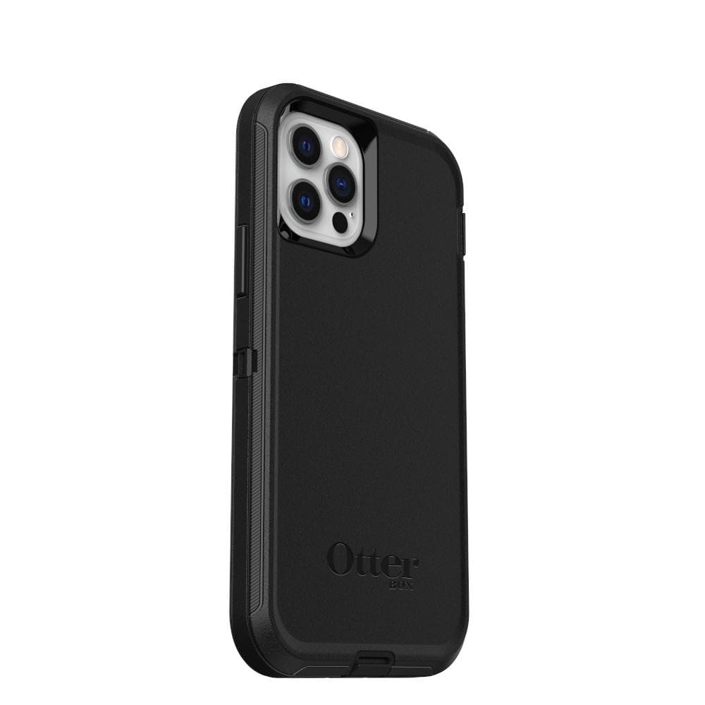 iPhone 12/iPhone 12 Pro Defender - Robust mobilskal med hög skyddsfaktor, Svart