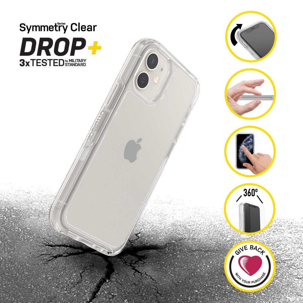 iPhone 13 Mini Stöttåligt skal Symmetry, Genomskinlig