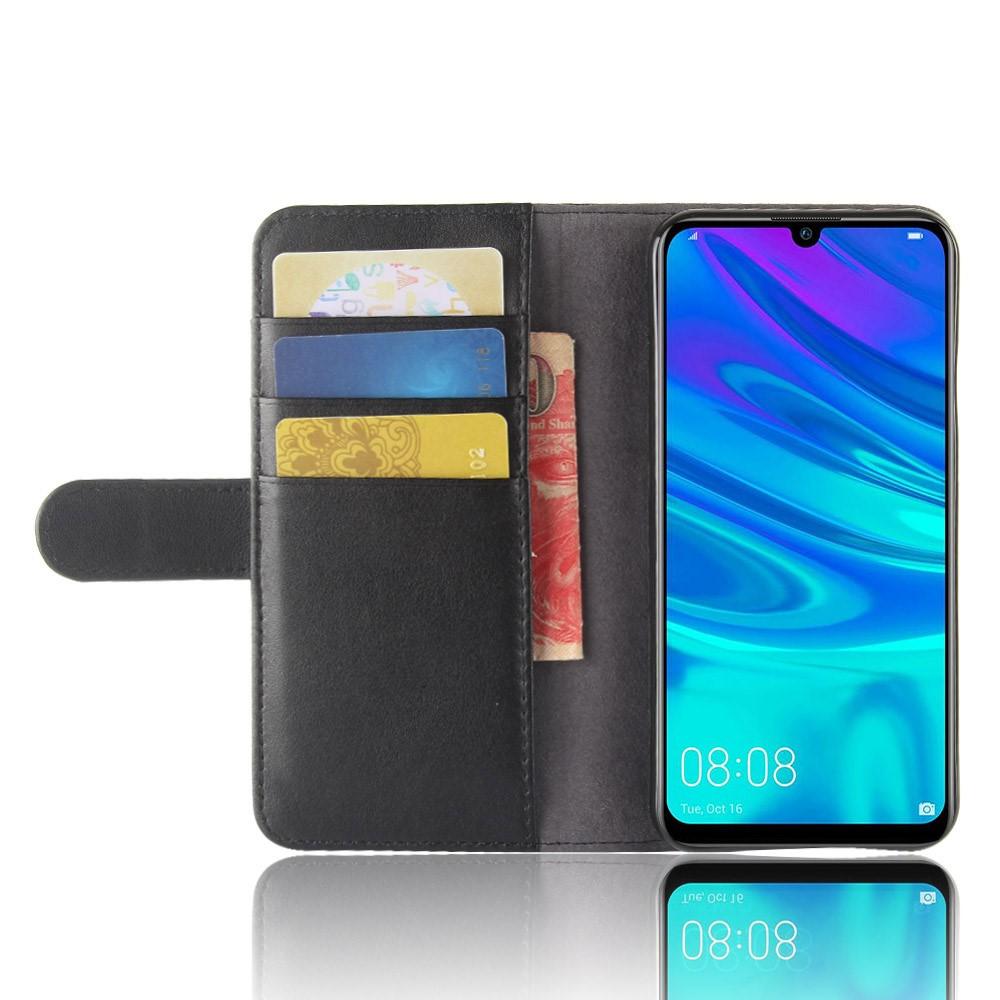 Huawei P30 Lite Plånboksfodral i Äkta Läder, svart