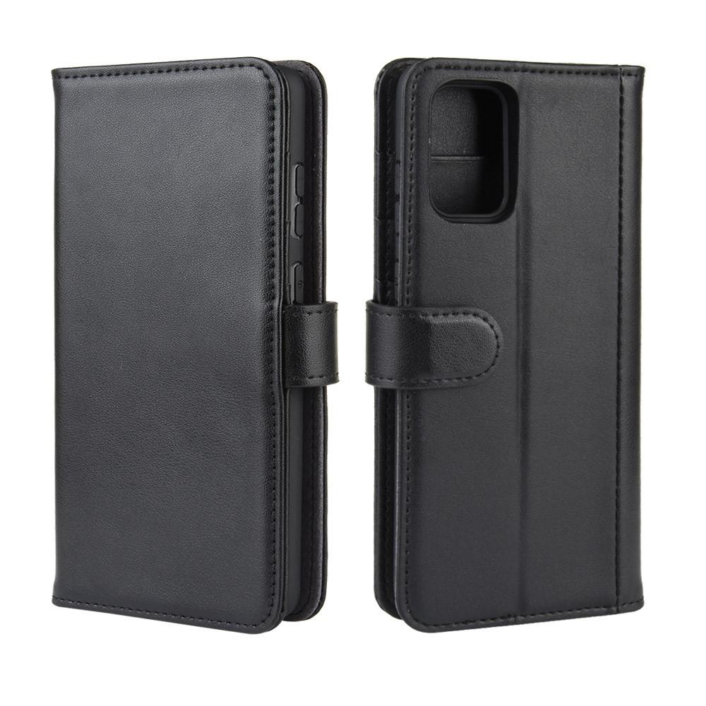 Samsung Galaxy S20 Plånboksfodral i Äkta Läder, svart