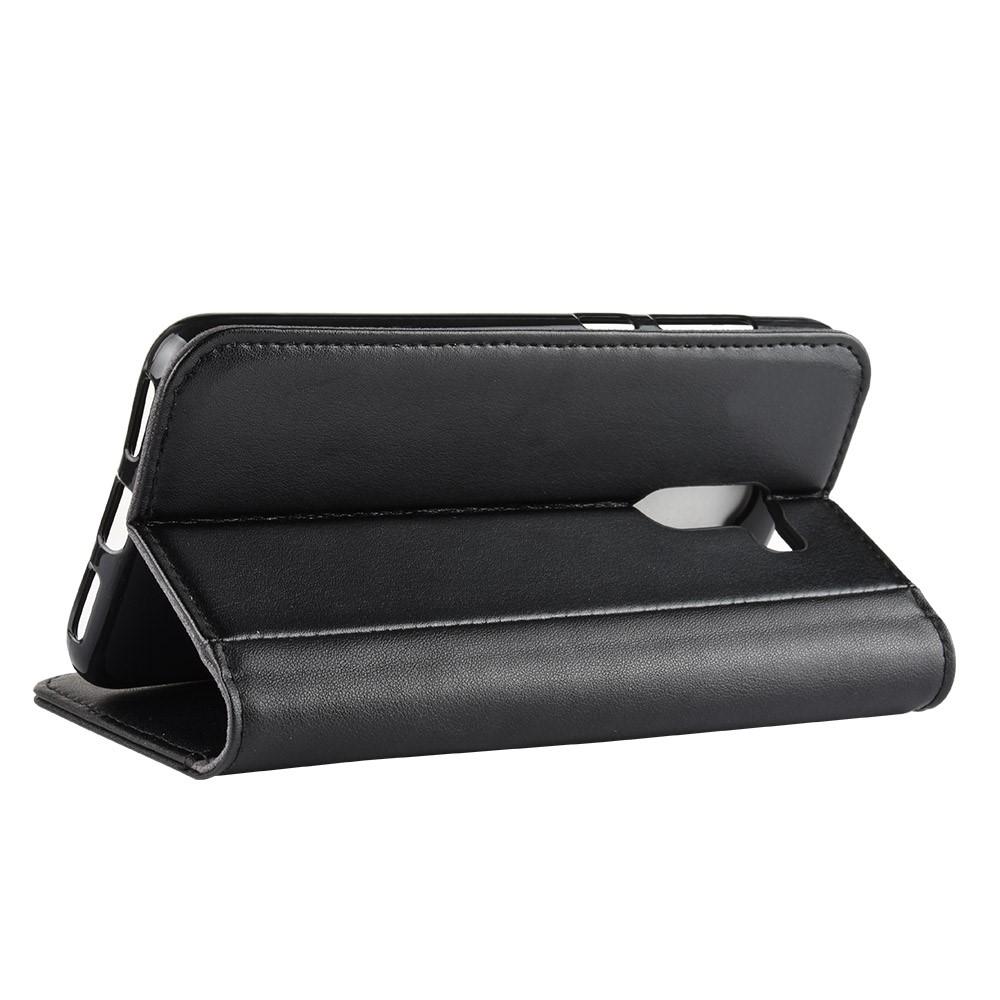 Xiaomi Pocophone F1 Plånboksfodral i Äkta Läder, svart