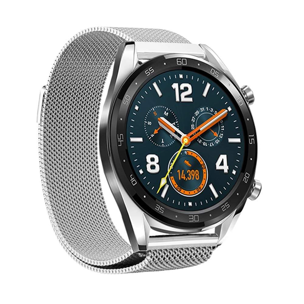 Huawei Watch GT/GT 2 46mm/GT 2e Armband Milanese Loop, silver