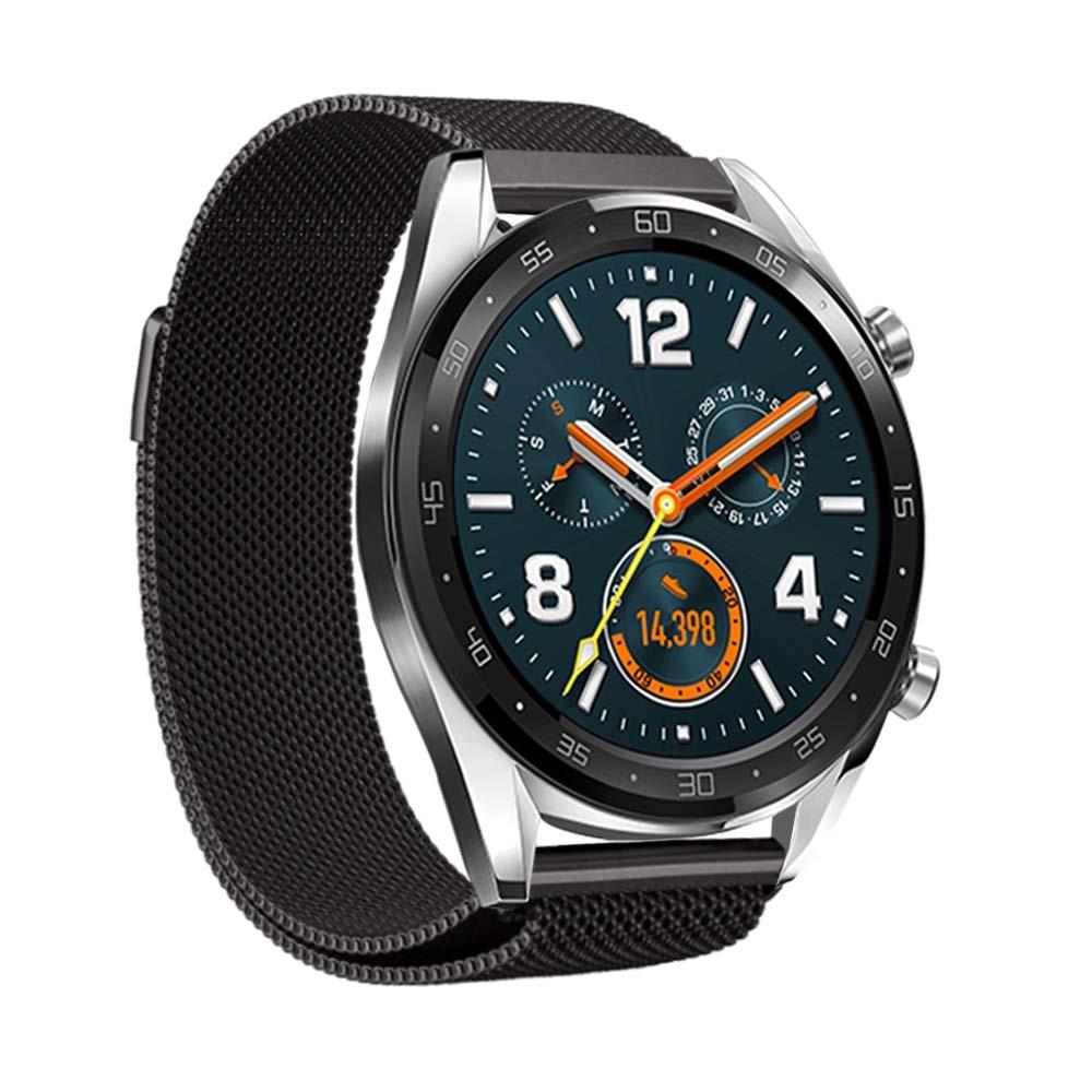Huawei Watch GT/GT 2 46mm/GT 2e Armband Milanese Loop, svart