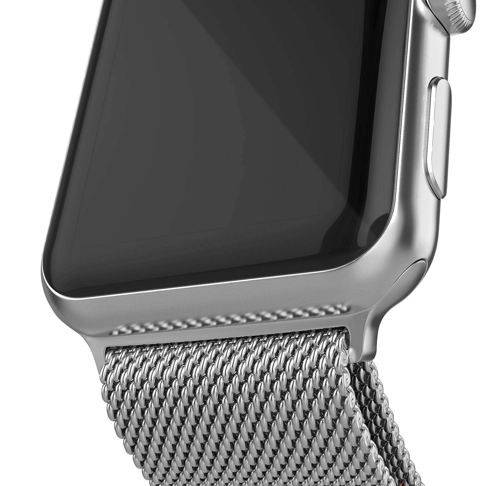 Apple Watch 41mm Series 9 Armband Milanese Loop, silver