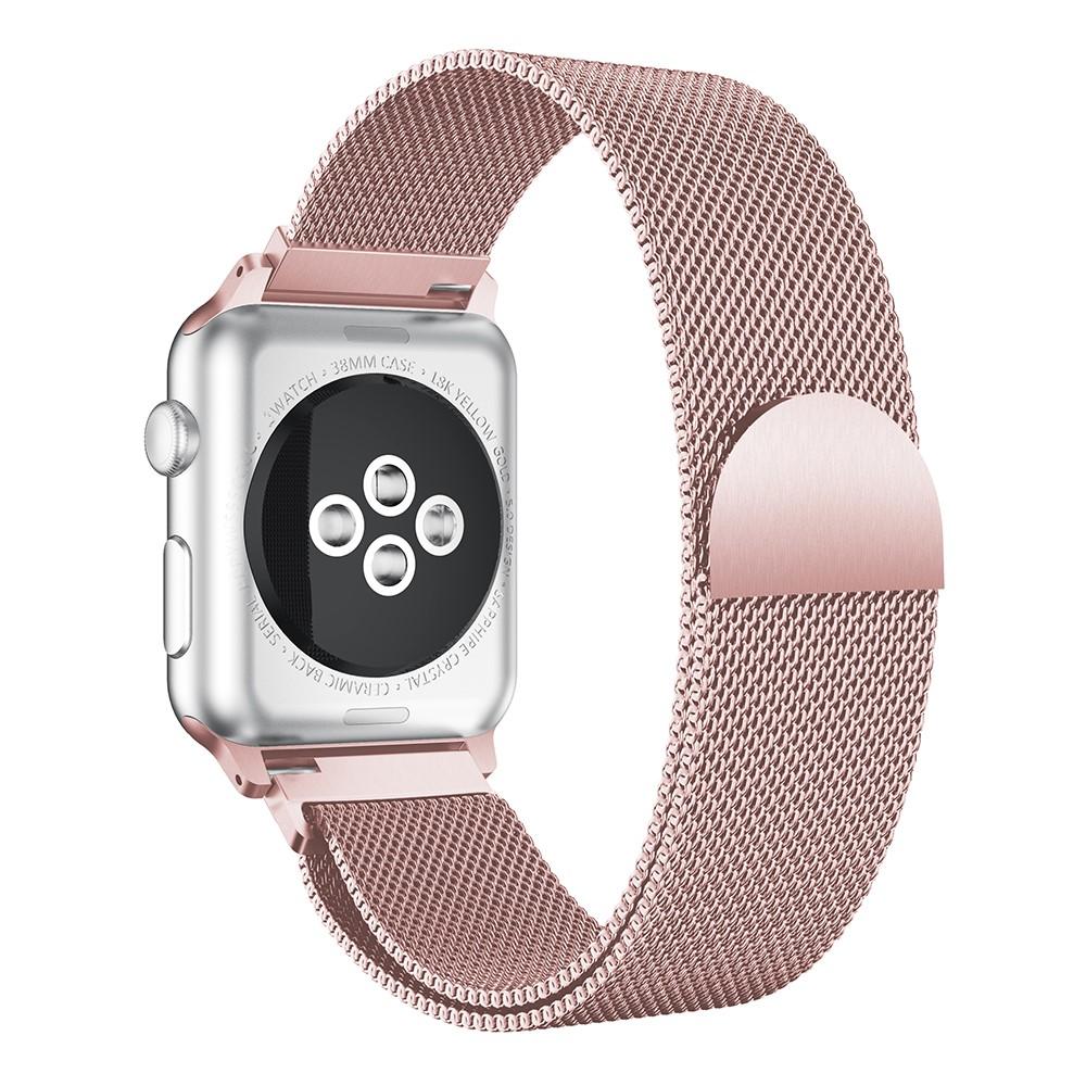 Apple Watch Ultra 49mm 1st Gen Armband Milanese Loop, Rosa guld