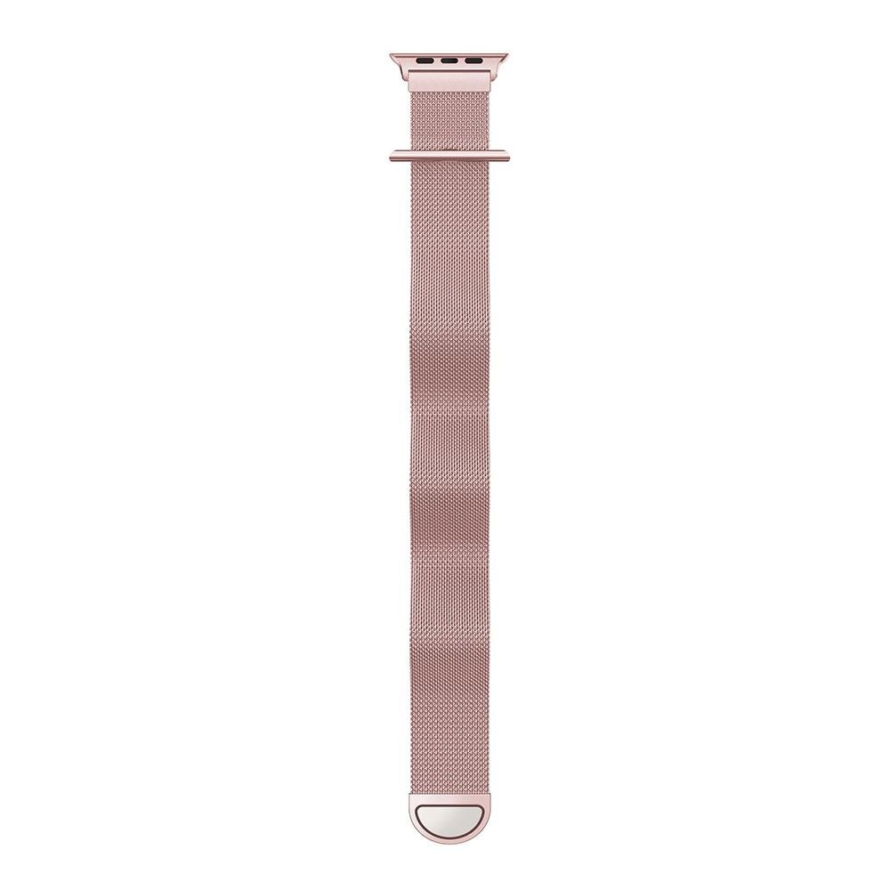 Apple Watch Ultra 49mm Armband Milanese Loop, rosa guld