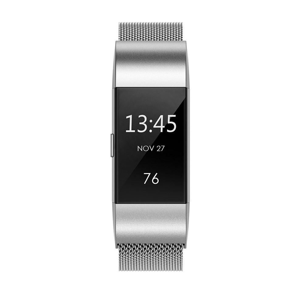 Fitbit Charge 2 Armband Milanese Loop, silver