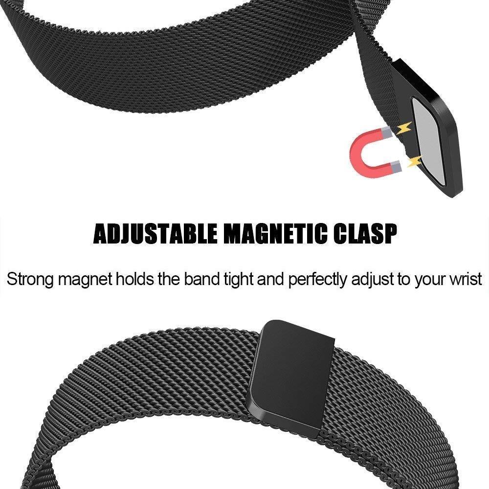 Fitbit Charge 3/4 Armband Milanese Loop, svart