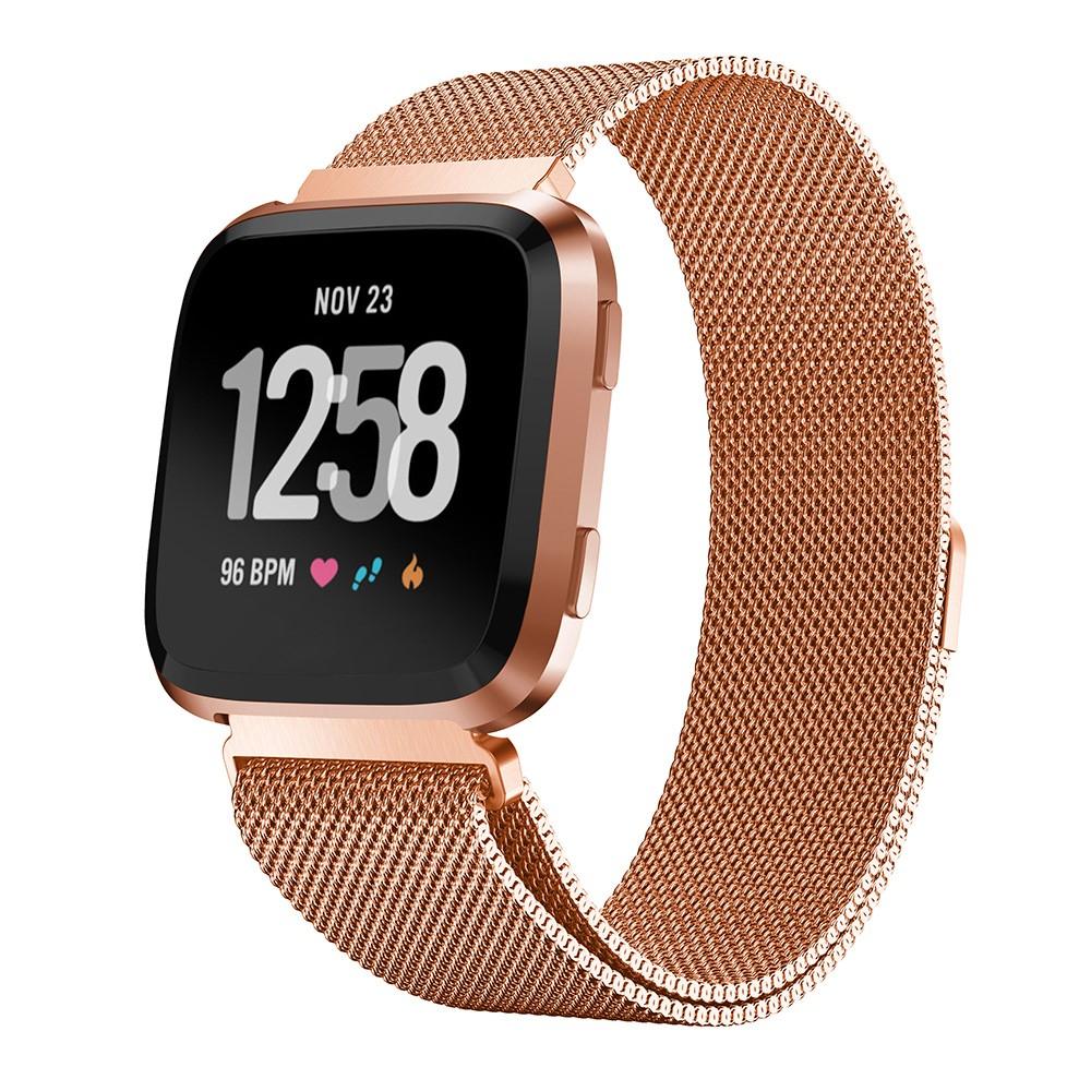 Fitbit Versa/Versa 2 Armband Milanese Loop, roséguld