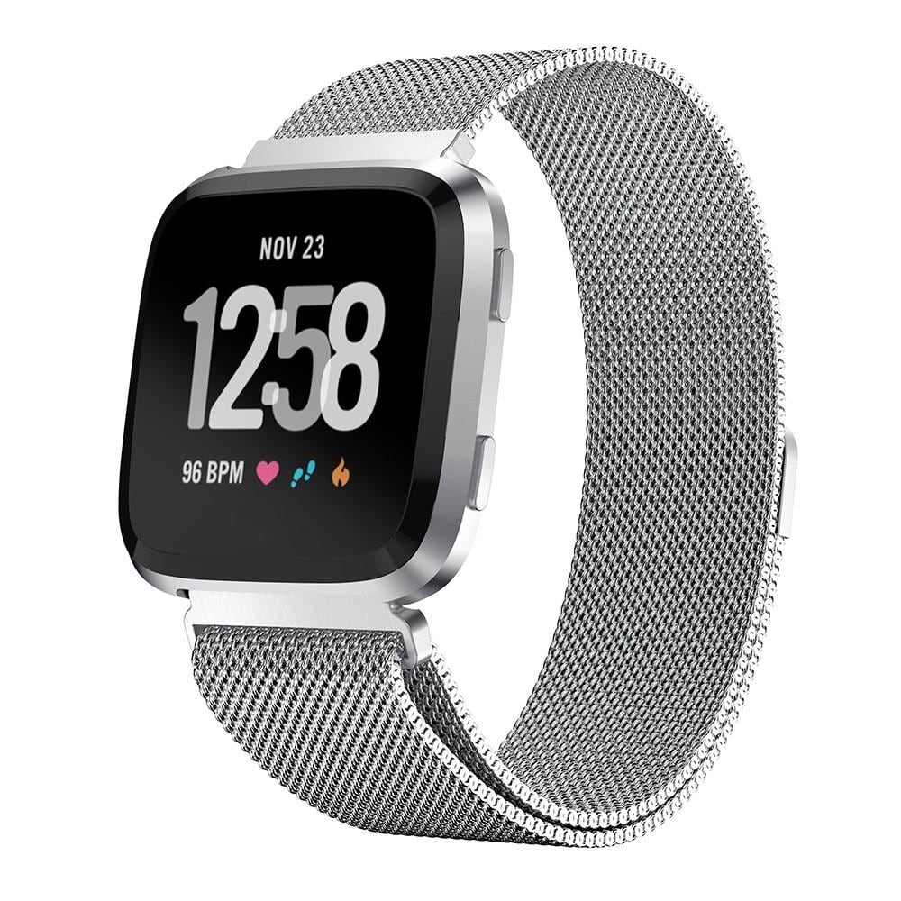 Fitbit Versa/Versa 2 Armband Milanese Loop, silver