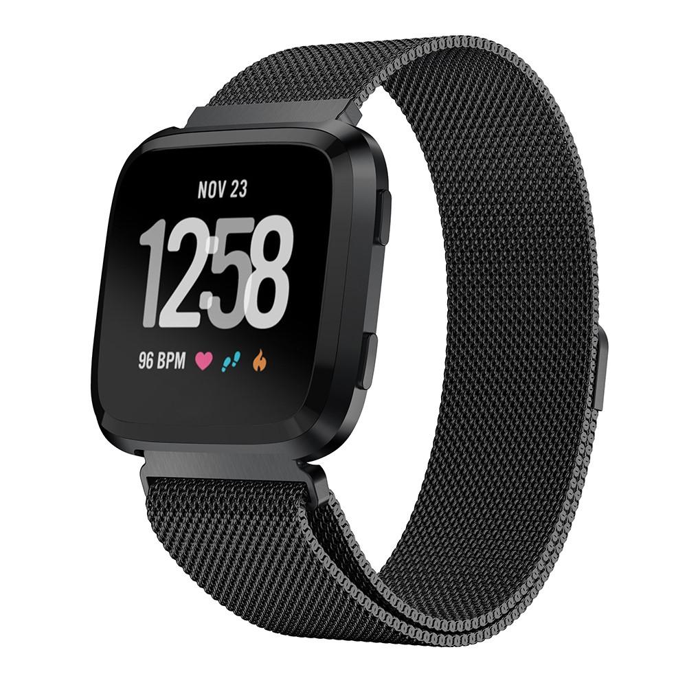 Fitbit Versa/Versa 2 Armband Milanese Loop, svart