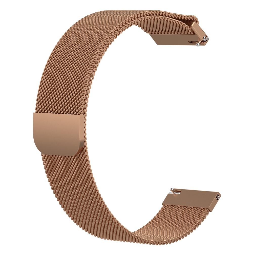 Samsung Galaxy Watch 42mm Armband Milanese Loop, Roséguld