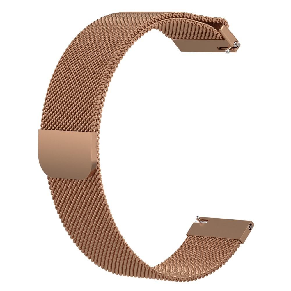 Samsung Galaxy Watch 42mm Armband Milanese Loop, roséguld