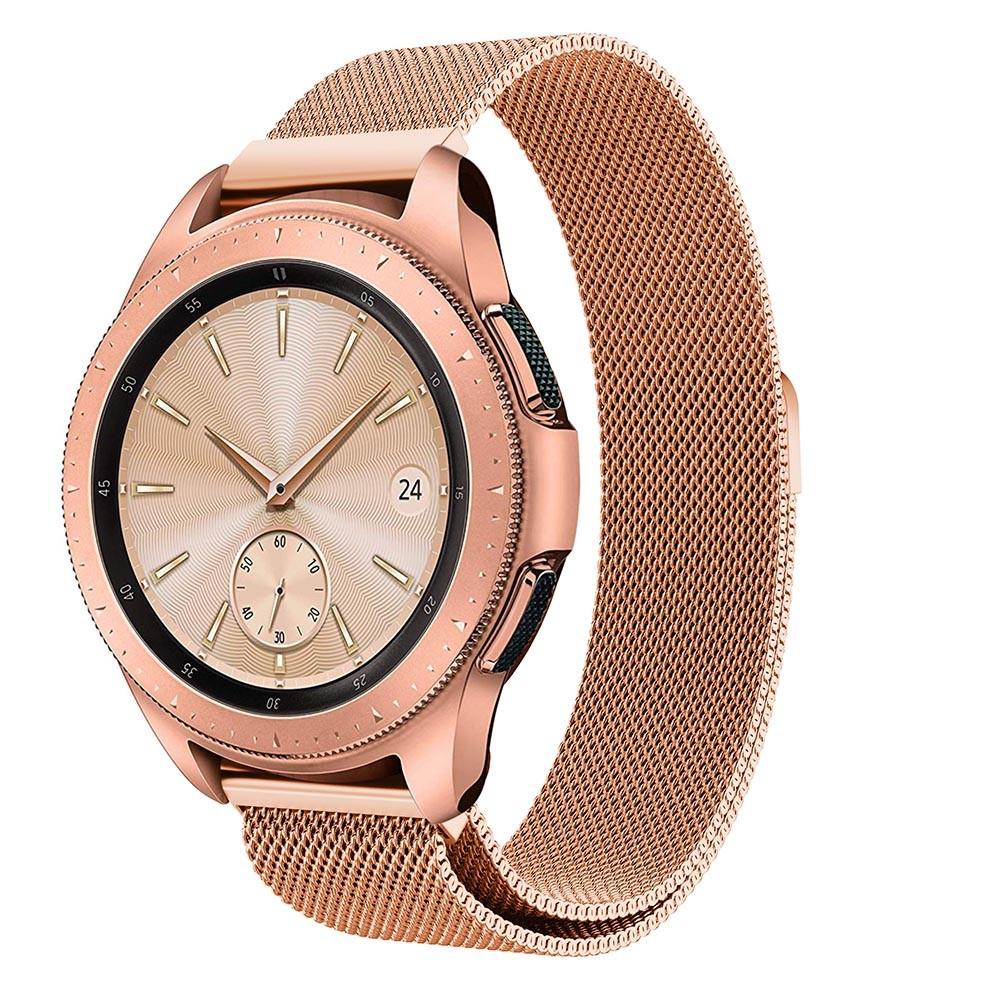 Samsung Galaxy Watch 42mm Armband Milanese Loop, roséguld