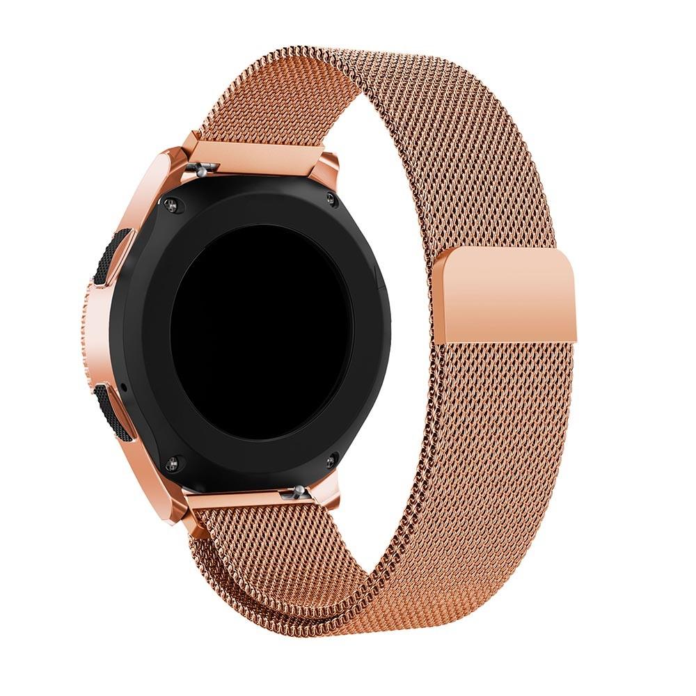 Samsung Galaxy Watch 42mm Armband Milanese Loop, roséguld