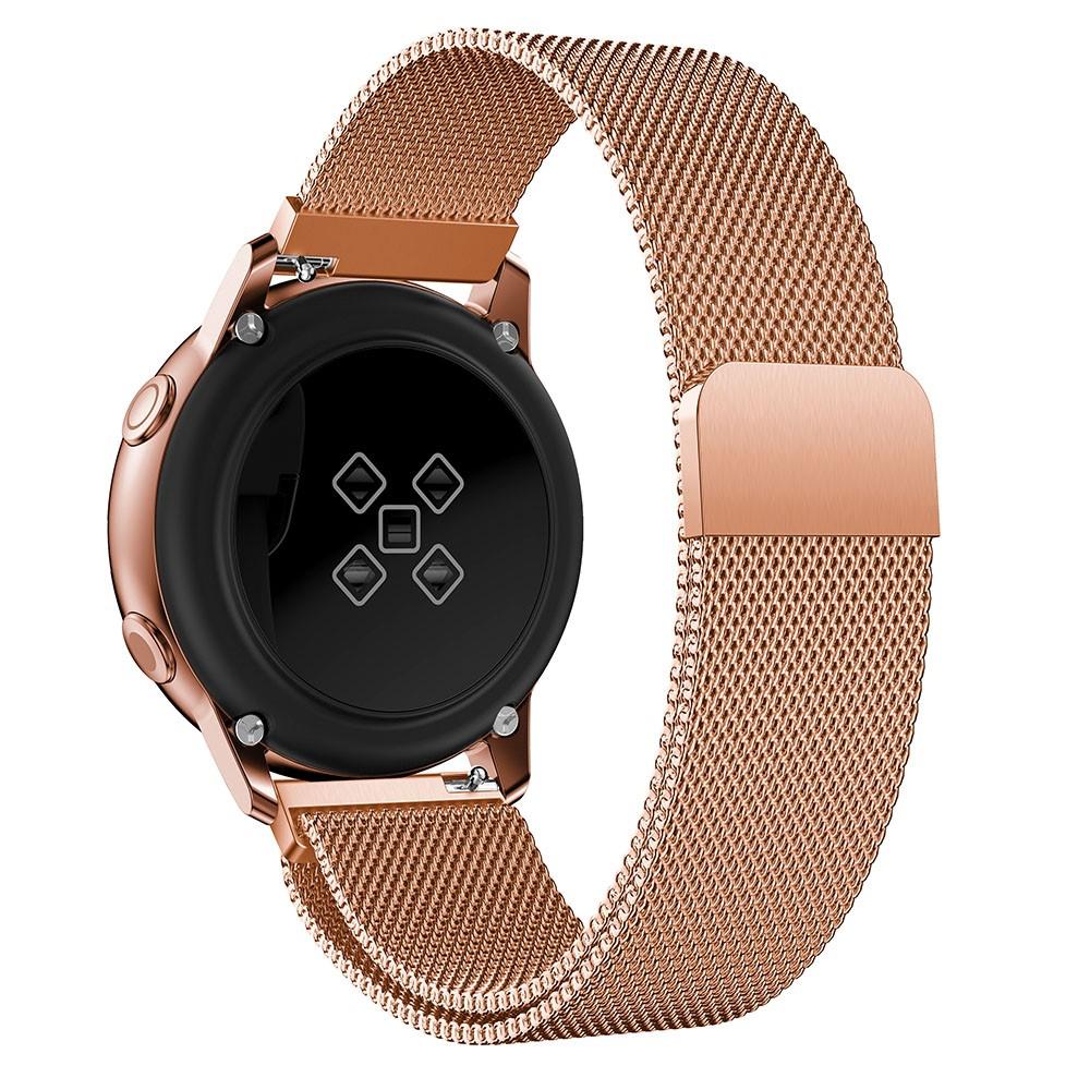 Samsung Galaxy Watch Active Armband Milanese Loop, roséguld