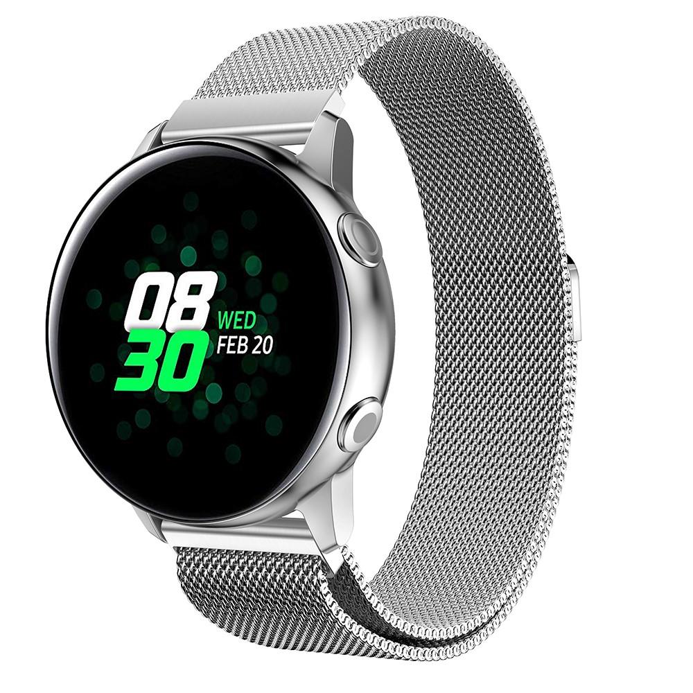 Samsung Galaxy Watch Active Armband Milanese Loop, silver