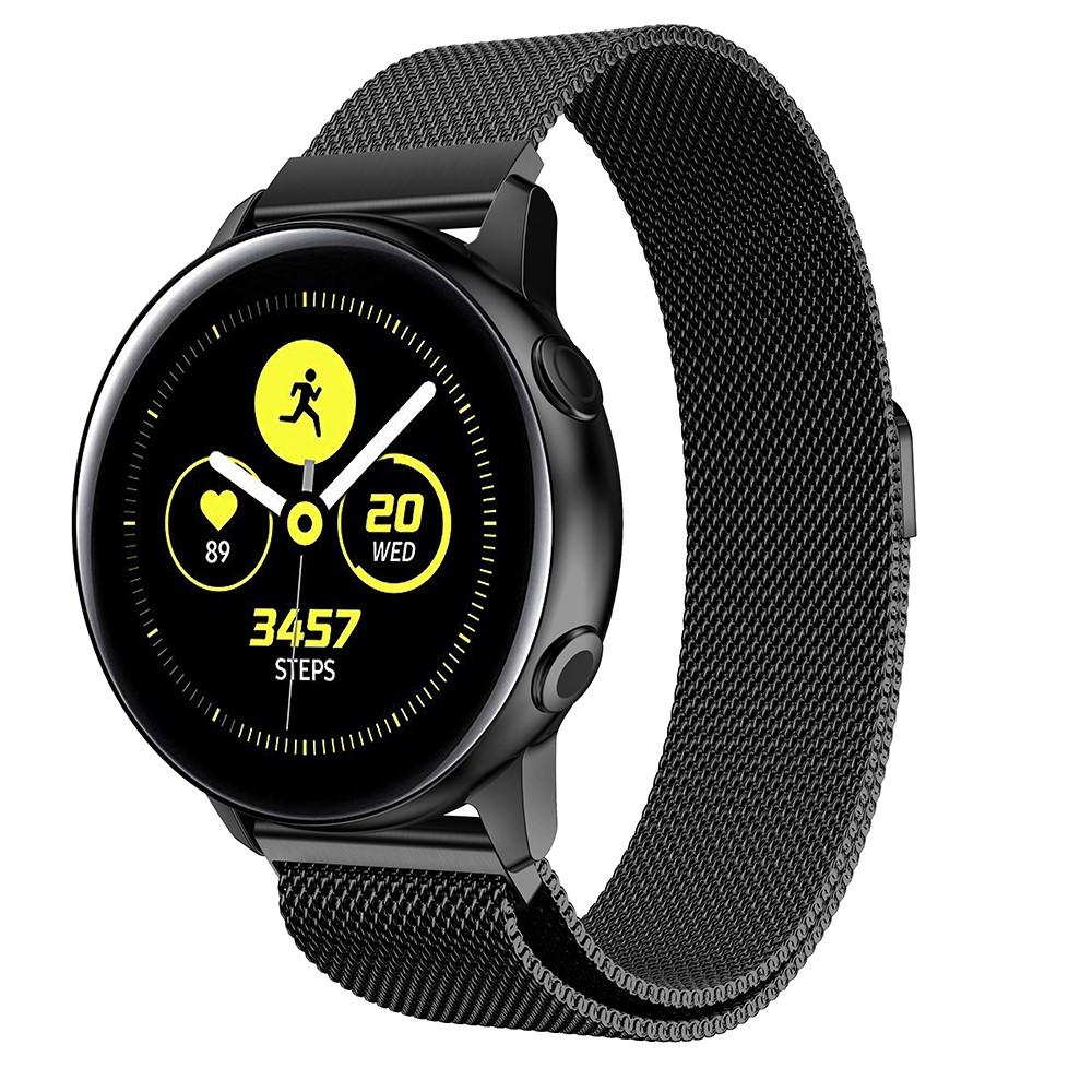 Samsung Galaxy Watch Active Armband Milanese Loop, svart